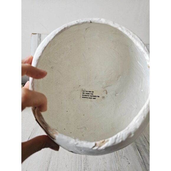 Halloween cat ghost candy bowl totem jack-o'-lantern pumpkin unique vintage deco - Picture 8 of 10